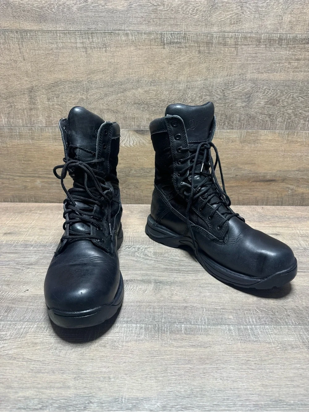 Danner Black Tactical Lace-Up Work Boots